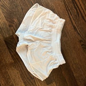 White Lululemon size 2 hottty-hots